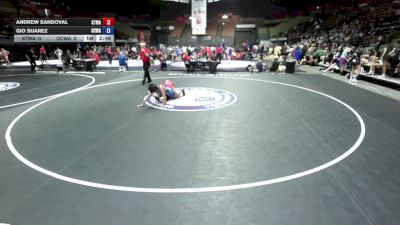 126 lbs Andrew Sandoval, KTWA-Kings-Tulare Wrestling Association vs Gio Suarez, OCWA - Orange County Wrestling Association
