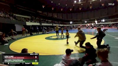 48 lbs Cons. Round 3 - Levi Luke, Poquoson Athletic Association vs Hayden Parafenuk, Buckroe Sharks Wrestling Club