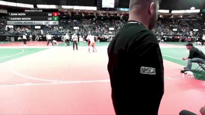 217 lbs Cons. Round 2 - John Roth, Unattached vs Carter Booth, LCW3