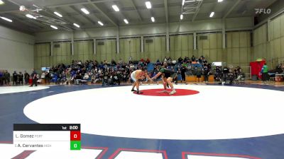 222 lbs Round Of 32 - Lukas Gomez, Porterville vs Angel Cervantes, Highland