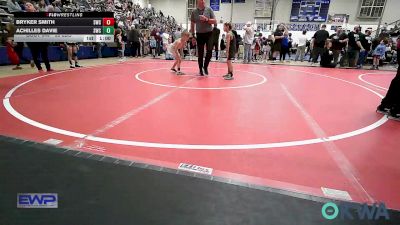 55 lbs Consolation - Bryker Smith, Salina Wrestling Club vs Achilles Davie, Salina Wrestling Club