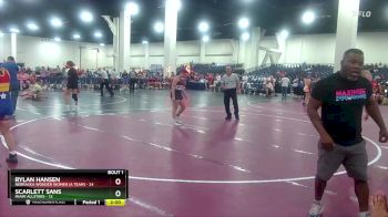 135 lbs Round 1 (8 Team) - Rylan Hansen, Nebraska Wonder Women (A Team) vs Scarlett Sans, MIAMI ALLSTARS