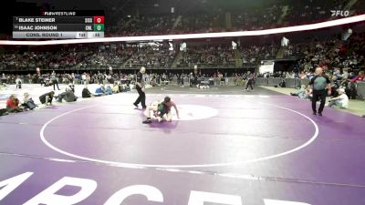Cons. Round 1 - Blake Steiner, Sisseton vs Isaac Johnson, Clark/Willow Lake