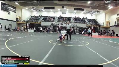 77 lbs Champ. Round 1 - Logan Raef, Midwest Xtreme Wrestling vs Klayton Socks, Contenders Wrestling Academy