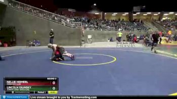 85 lbs Round 3 - Lincoln Gilinsky, Junior Comet Wrestling vs Nellie Heimerl, Mook Mat Club