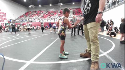 61 lbs Consi Of 8 #2 - Matias Chay, Harrah Little League Wrestling vs Paisley Schroerlucke, Watonga Youth Wrestling