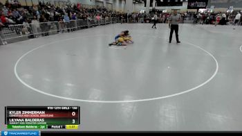 130 lbs Champ. Round 1 - Lilyana Balderas, Sunkist Kids Monster Garage vs Kyler Zimmerman, Conestoga High School Wrestling