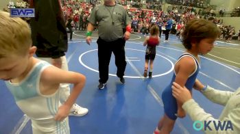 52 lbs Round Of 16 - Lynlee Smittle, Wagoner Takedown Club vs Tripp Cooper, Collinsville Cardinal Youth Wrestling