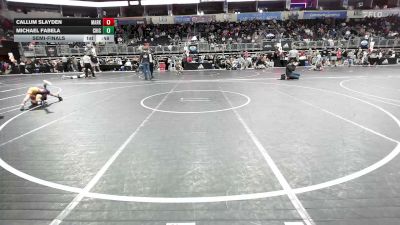 49 lbs Semifinal - Callum Slayden, Marksmen WC vs Michael Fabela, Chickasha