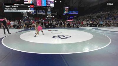 125 lbs Cons. Rd Of 16 - Kailey Benson, MO vs Ava Strayer, IN