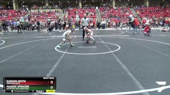 64 lbs Quarterfinal - Karson Smith, Nebraska Boyz vs Maddix Spencer, Keystone Kids Wrestling