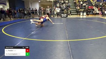 160 lbs Semifinal - Logan Fowler, Cleveland-TN vs Asher Cunningham, State College