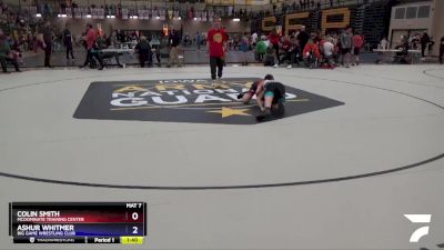 92 lbs Quarterfinal - Colin Smith, McDominate Training Center vs Ashur Whitmer, Big Game Wrestling Club