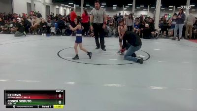 40 lbs Round 8 (10 Team) - Conor Sobuto, ACES vs Cy Davis, Smyrna Wrestling