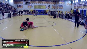 97 lbs Quarterfinal - Kimberly Picado, Gladiator Wrestling Club vs Aniyah Wayne, Attack