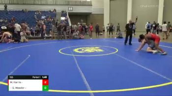 155 lbs Champ. Round 2 - Garrett Meador, Oakwood vs Malachia Harris, Trinty Shamrocks (Ky)