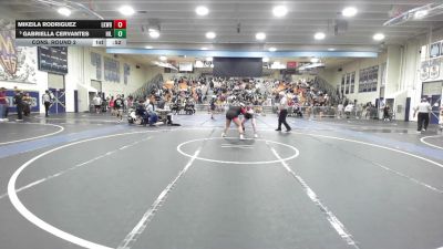 190 lbs Cons. Round 2 - Mikeila Rodriguez, Lakewood vs Gabriella Cervantes, Hillcrest