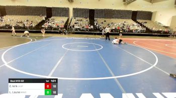 77 lbs Rr Rnd 2 - Caleb Kirk, Level Up ES vs Lucas Layne, Minion Green