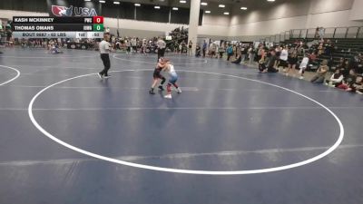 62 lbs Cons. Sub-semis - Kash McKinney, Powerhouse Wrestling Club vs Thomas Omans, Iowa