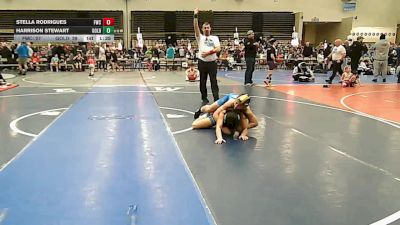 111 lbs Rr Rnd 2 - Stella Rodrigues, Falcons Wrestling Club - ESC vs Harrison Stewart, All I See Is Gold Academy Stripes - ESC