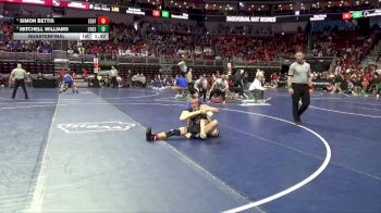 2A-120 lbs Quarterfinal - Simon Bettis, Eddyville-Blakesburg-Fremont vs Mitchell Williams, Crestwood, Cresco