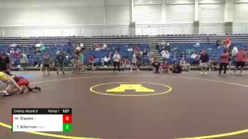 123 lbs Champ. Round 3 - Toby Billerman, Perry Meridian WC vs Matthew Staples, Midwest RTC