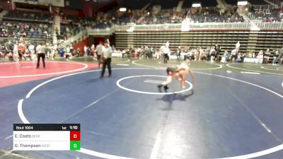 88 lbs Quarterfinal - Easton Coats, Bear Cave vs Gunner Thompson, Westen Nebraska Elite