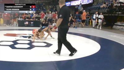 95 lbs Quarters - Easton Dadiomoff, TN vs Olivia Munson, CA