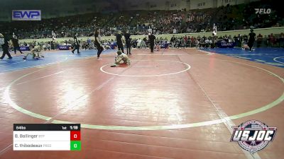 64 lbs Round Of 16 - Boston Bollinger, Tulsa Blue T Panthers vs Case Thibodeaux, Predator Wrestling