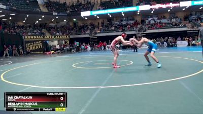 145 lbs Cons. Round 1 - Benlamin Marcus, Kotzebue High School vs Ian Chayalkun, Chevak