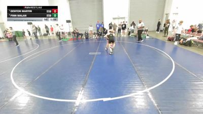 140 lbs Champ. Round 3 - Denton Martin, Utah vs Finn Malan, Utah