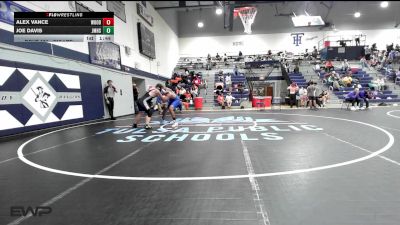 215 lbs Round Of 16 - Alex Vance, Woodland vs Joe Davis, John Marshall