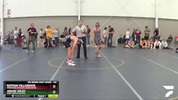 132 lbs Cons. Round 2 - Nathan Villasenor, Poquoson Athletic Association vs Aedon Wiley, Noke Wrestling RTC