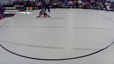 20 lbs Cons. Round 1 - Baylor Wipf, Conestoga Wrestling Club vs Walker Burnett, Ogallala Youth Wrestling Club