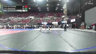 140/145 3rd Place Match - Lucy Armstrong, Conrad Wrestling Club vs Kate Van Coutren, Big Game Wrestling Club MT