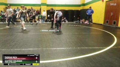 140 lbs Round 1 - Santino Solinger, Carolina Reapers vs Thomas Rich, Spartanburg Wrestling Academy