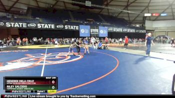 43-45 lbs Semifinal - Riley Salcedo, Toppenish Badboy Wrestling vs Hendrix Dela Cruz, Kitsap Ironman Wrestling Club