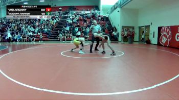 120 lbs Quarterfinal - Joel Gregory, North Canton (Hoover) vs Maddox Graser, Wooster