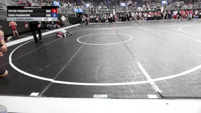 54-58.7 lbs Consolation - Tatum Rubinstein, Wentzville Wrestling Federation vs Tess Passmore, Chase County Wrestling Club