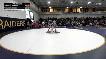 145 lbs Cons. Round 2 - Melissa Moreno, Paloma Valley vs Marley Zepeda, Costa Mesa