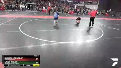 150 lbs Quarterfinal - Layla Risler, Mondovi-Eleva-Strum vs Aubrey Hornaday, Edgerton Youth