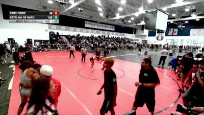 115 lbs Champ. Round 1 - Katalina De Haro, The Lab Academy Wrestling vs Faith Seide, Reign WC