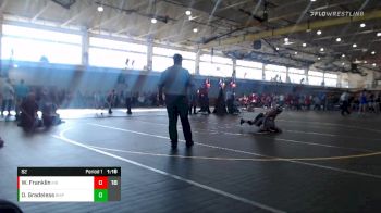 82 lbs Round 1 (6 Team) - Onica Gradeless, Beast Mode Pink vs Whitney Franklin, Missouri Black