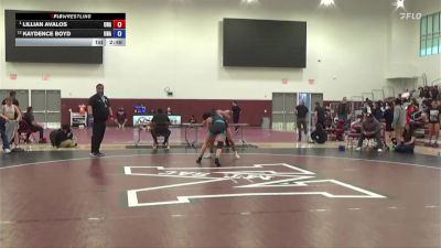 131 lbs Semifinal - Lillian Avalos, Unattached vs Kaydence Boyd, Unattached