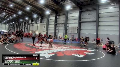 144 lbs Semis & 1st Wrestleback (8 Team) - Cassandra Gonzales, Black Mambas vs Victoria Maxey, Queens Of The Corn Red