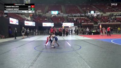 70 lbs 2nd Place Match - Connor Sweat, Kalispell Wrestling Club vs Adam Wallace, Team Real Life