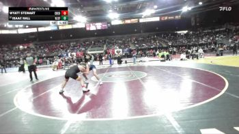 175 lbs Champ. Round 1 - Wyatt Stewart, Crook County vs Isaac Hall, West Jefferson