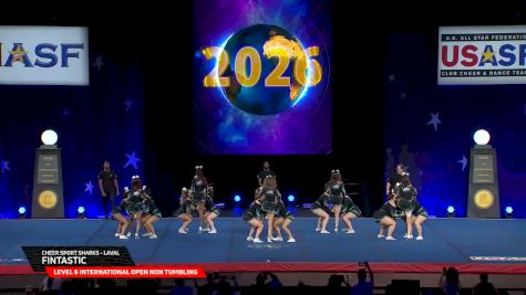 Cheer Sport Sharks - Laval - Fintastic [2026 L6 International Open Non Tumbling Semis] 2026 The Cheerleading Worlds