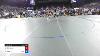 126 lbs Cons 32 #2 - Luke Satriano, New York vs Ryan Rider, Iowa