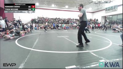 120 lbs Semifinal - Fernando Sierra, OKC Saints Wrestling vs Tyson McComb, Team Of Hard Knox